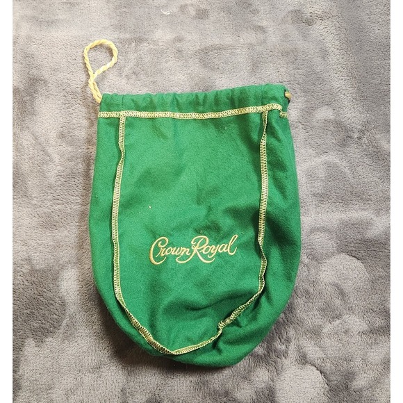 crown royal Other - Crown Royal Bag Greee‎ Drawsting Dice Regal Apple